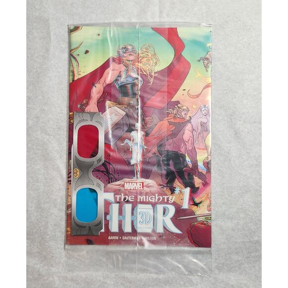Marvel The Mighty Thor #1 3-D Polybag Comic Book With Glasses Brand New Sealed - Picture 2 of 8